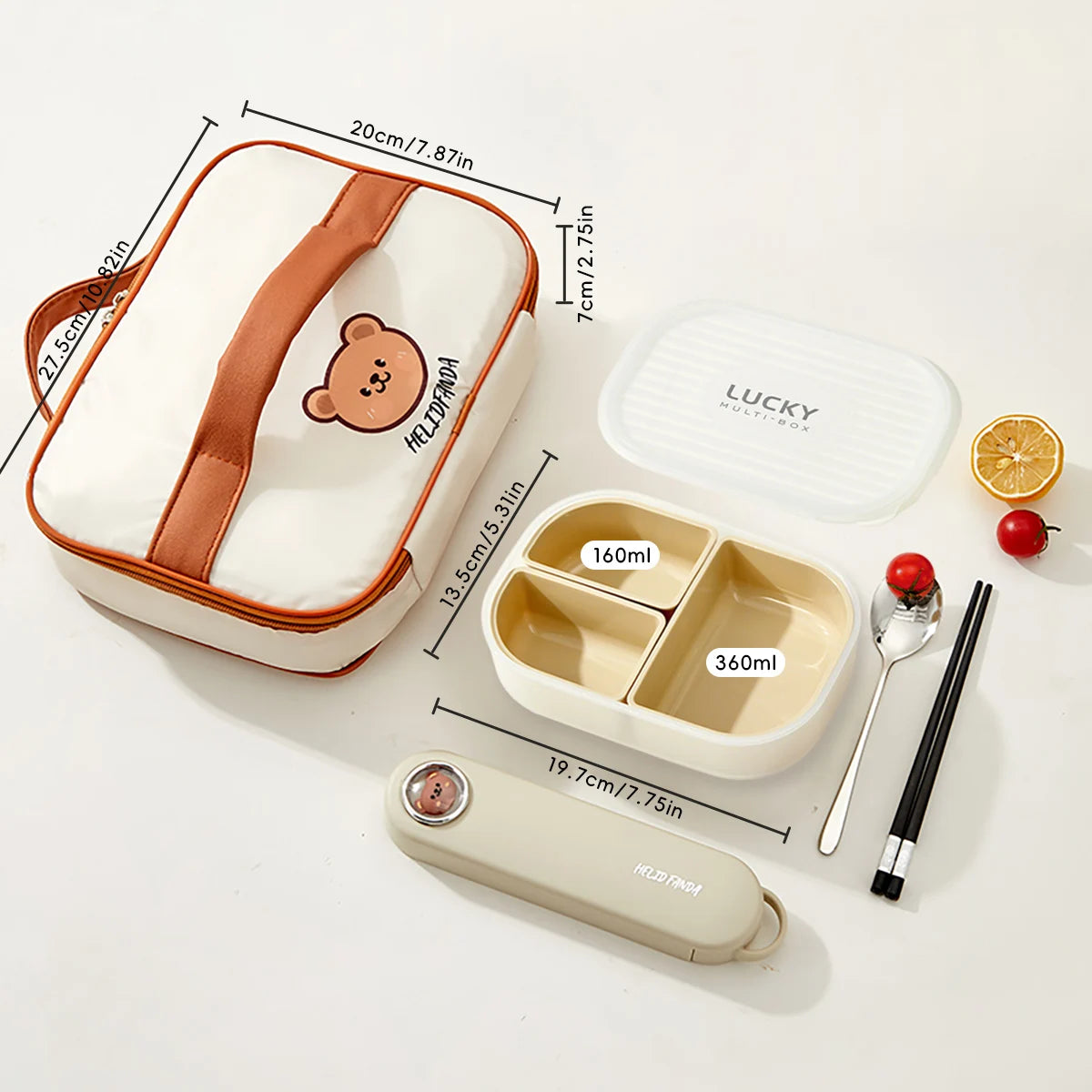 Kinderlunchbox – 3 vakken en geschikt voor de magnetron 10