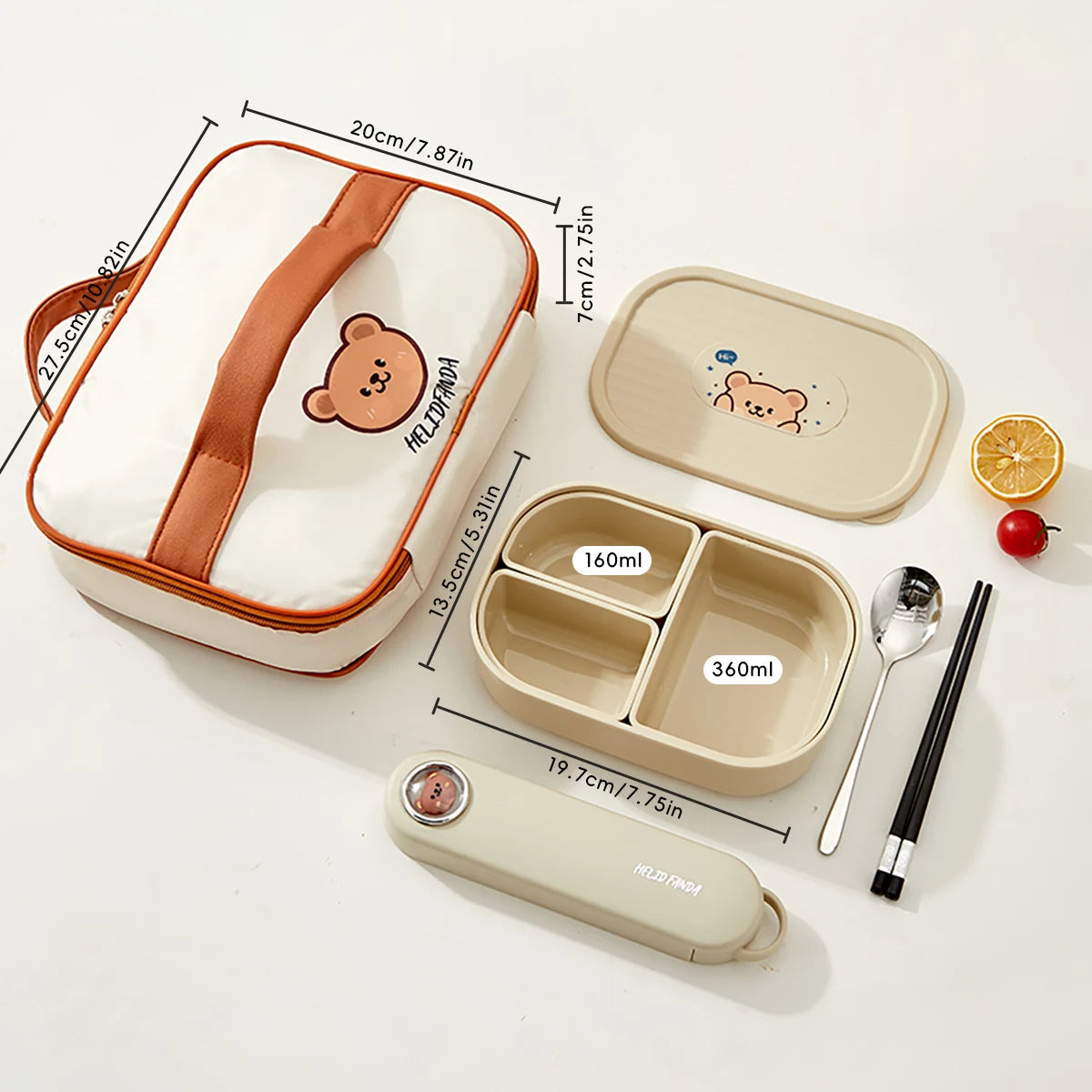 Kinderlunchbox – 3 vakken en geschikt voor de magnetron 15