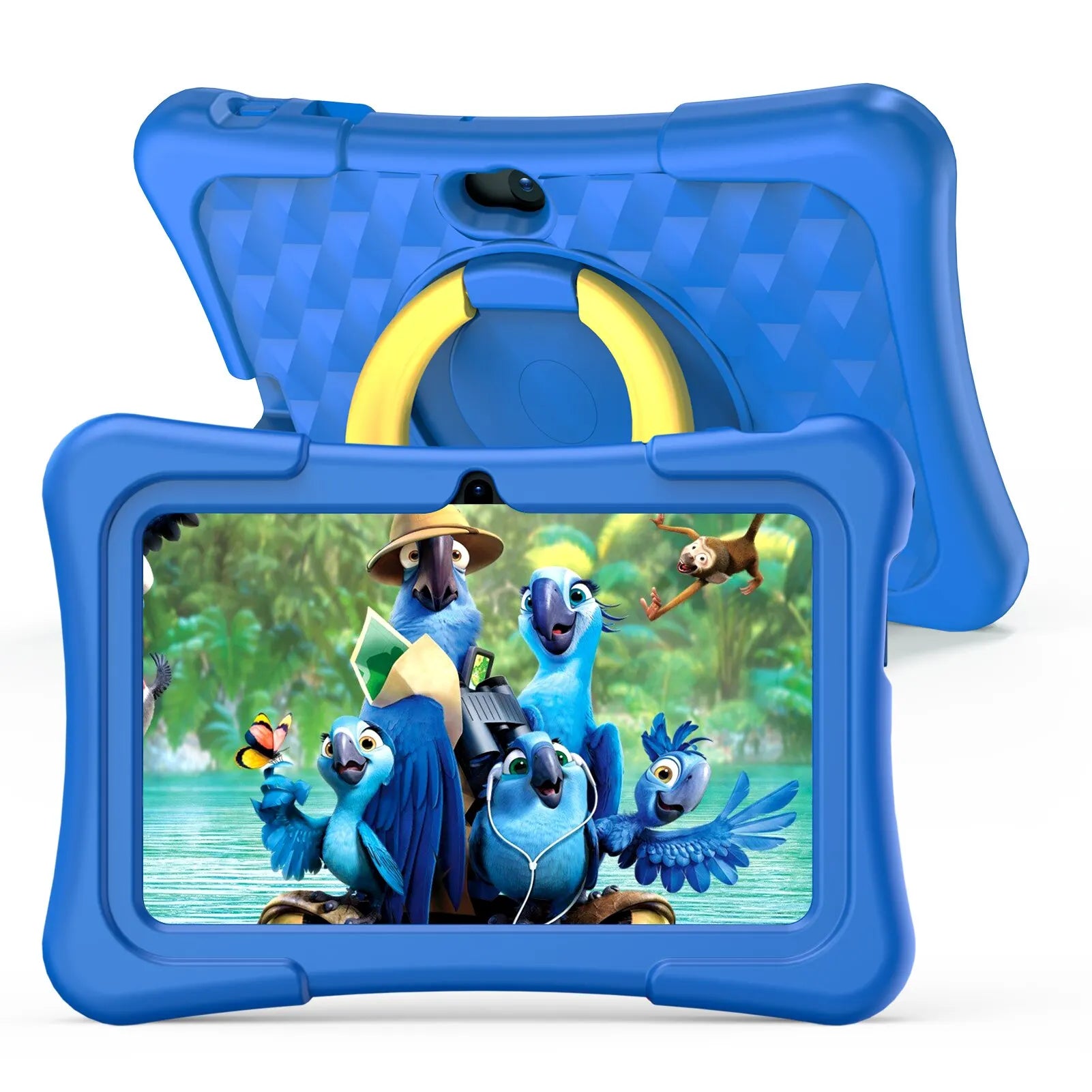 KiddoTab – Tauleta infantil 7 polzades Android 11, 32GB amb càmera dual i funda resistent als cops