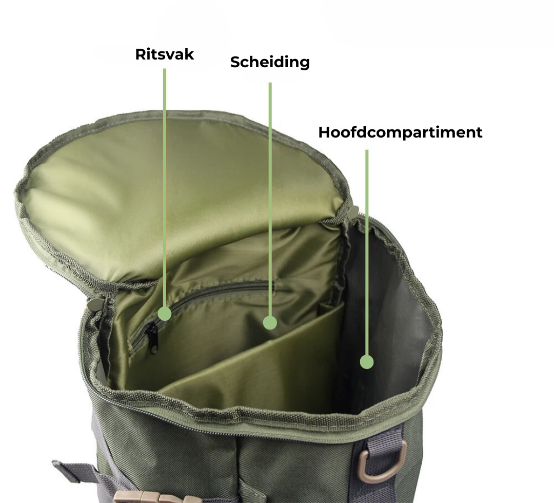 Backpack 45L – Outdoor Backpack with Rod Holders & Molle System