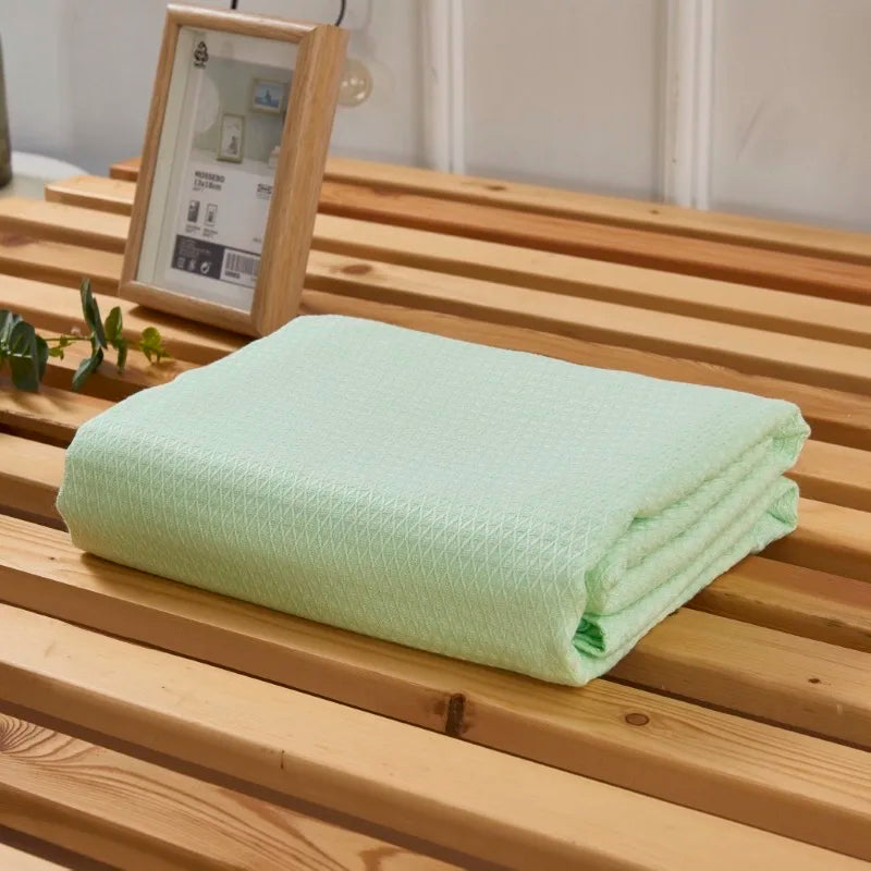 Kühlende Sommerdecke aus 100 % Bambusfaser, atmungsaktiv und leicht, ideal für warme Nächte 3