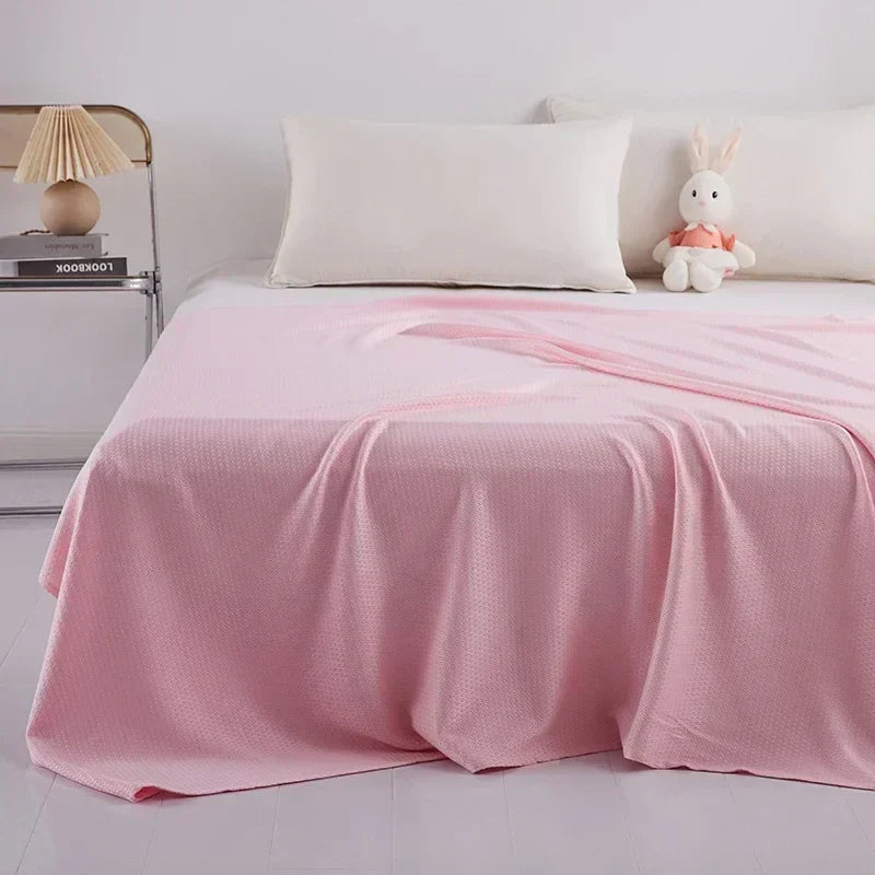 Kühlende Sommerdecke aus 100 % Bambusfaser, atmungsaktiv und leicht, ideal für warme Nächte 7