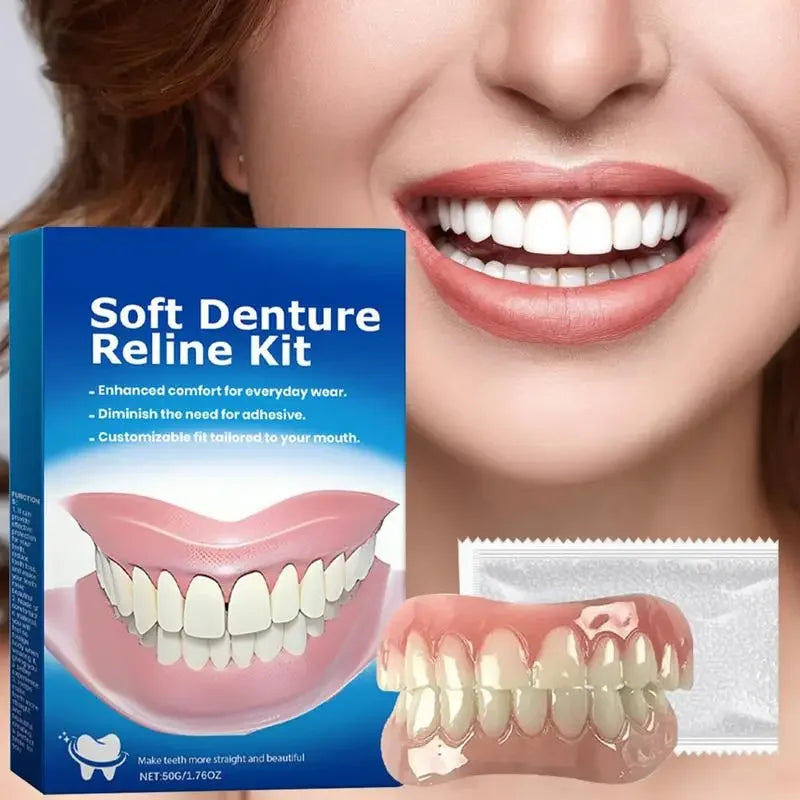 SmileLine – Denture silicone kit 1 set – Natural & comfortable