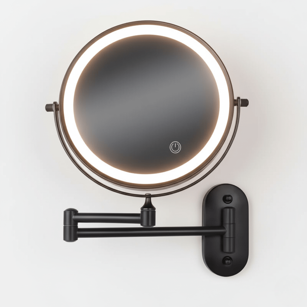 LED Make Up Spiegel Met Licht - Vergrootspiegel Met Oplaadbare Batterij en Instelbare Verlichting 0