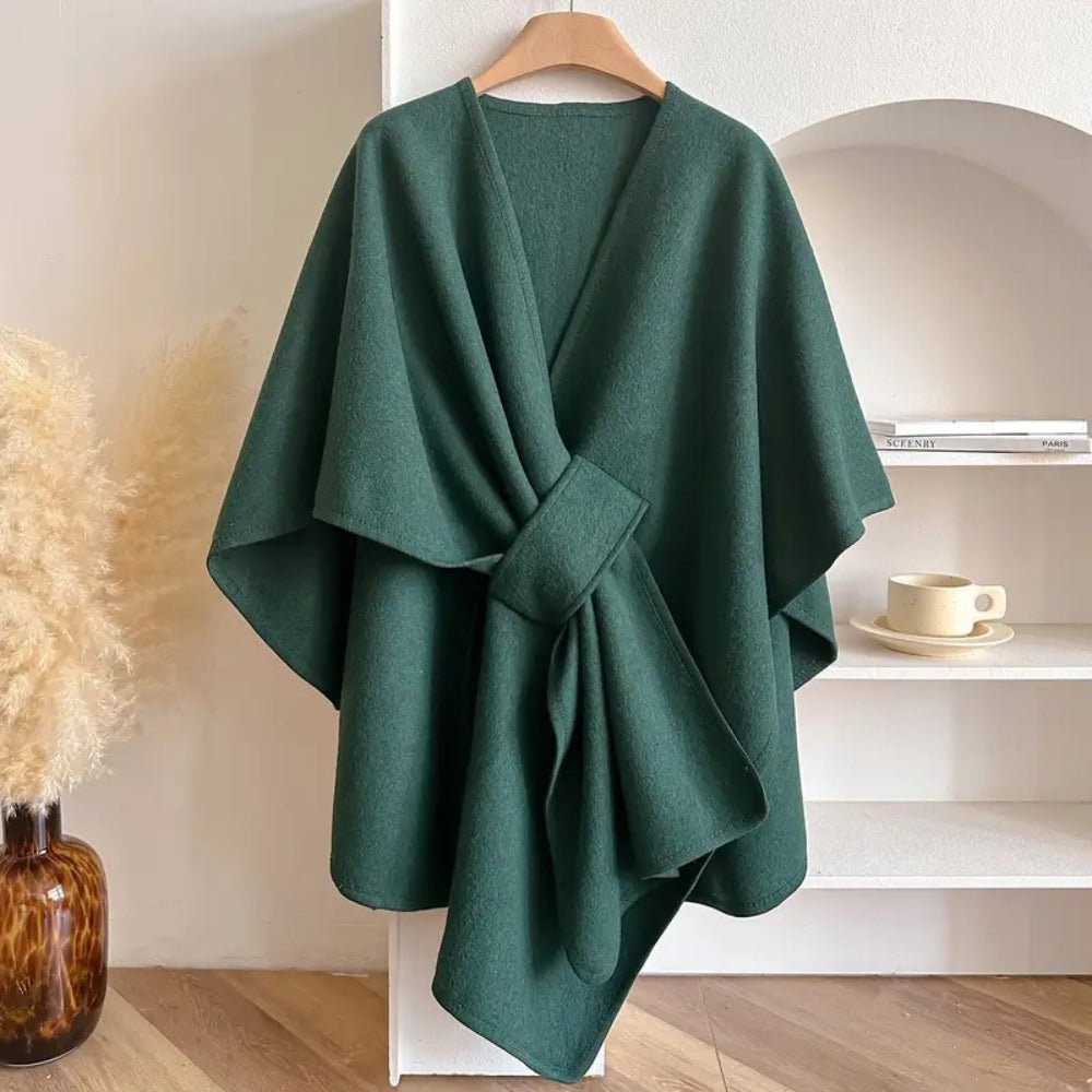 Dames Poncho Vest – Elegant Wikkelmodel, Zacht Draagcomfort & Soepele Valling