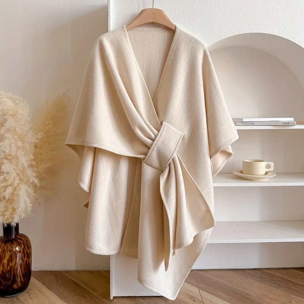 Dames Poncho Vest – Elegant Wikkelmodel, Zacht Draagcomfort & Soepele Valling