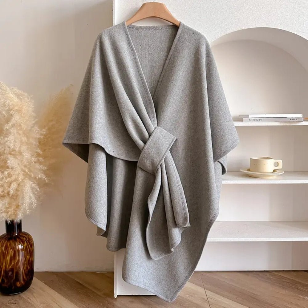 Dames Poncho Vest – Elegant Wikkelmodel, Zacht Draagcomfort & Soepele Valling