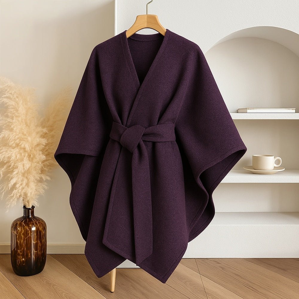 Dames Poncho Vest – Elegant Wikkelmodel, Zacht Draagcomfort & Soepele Valling