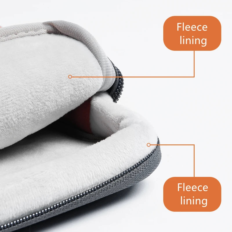 Techlio – Laptop sleeve met vakken schokbestendig nylon – MacBook & Dell