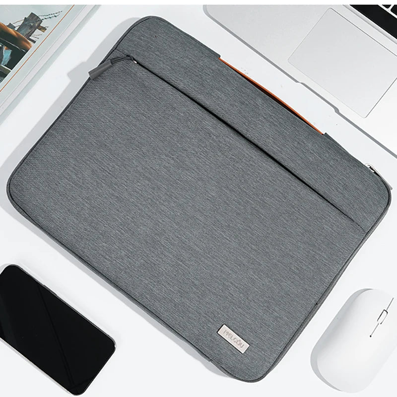 Techlio – Laptop sleeve met vakken schokbestendig nylon – MacBook & Dell