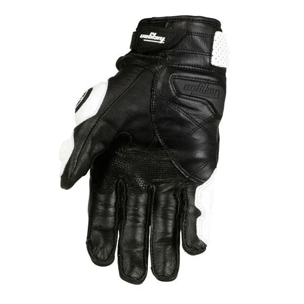 Leren Motorhandschoenen Heren en Dames - Zwart/Wit, 4 Seizoenen, Comfortabele Pasvorm 4