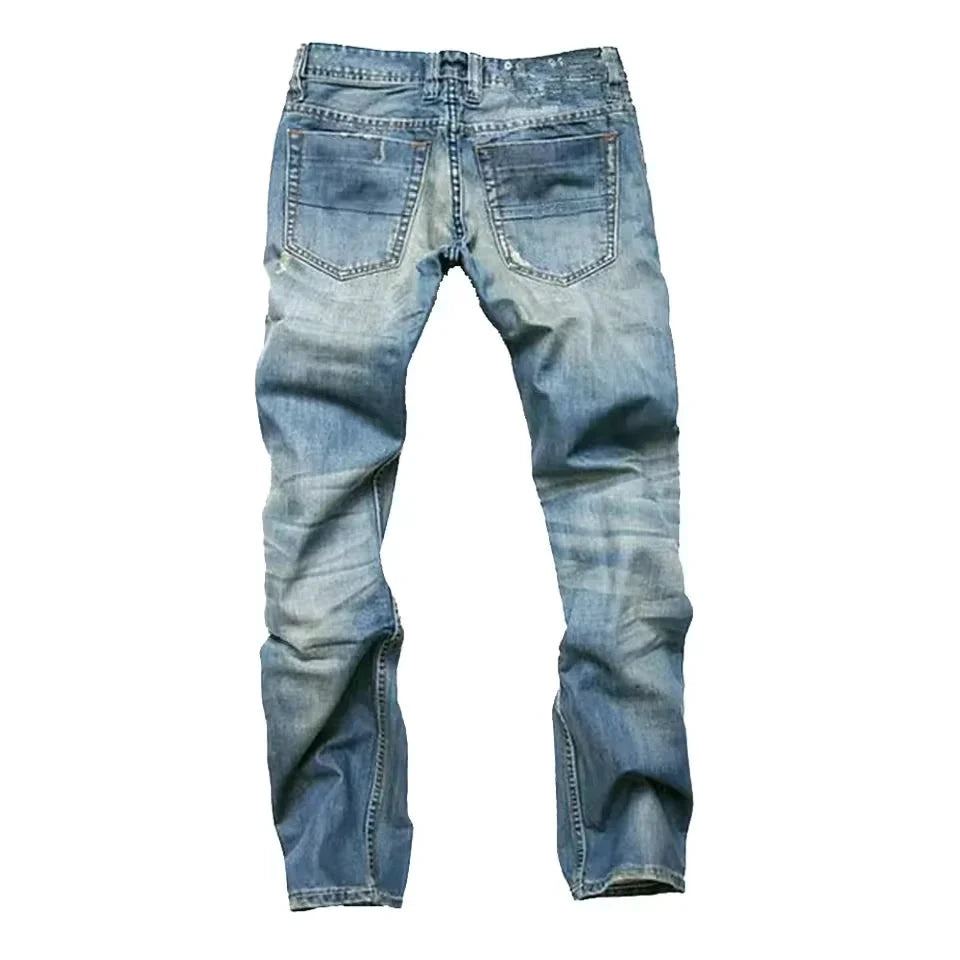 Levi - Men's Straight-Cut Jeans with Distressed Details 2