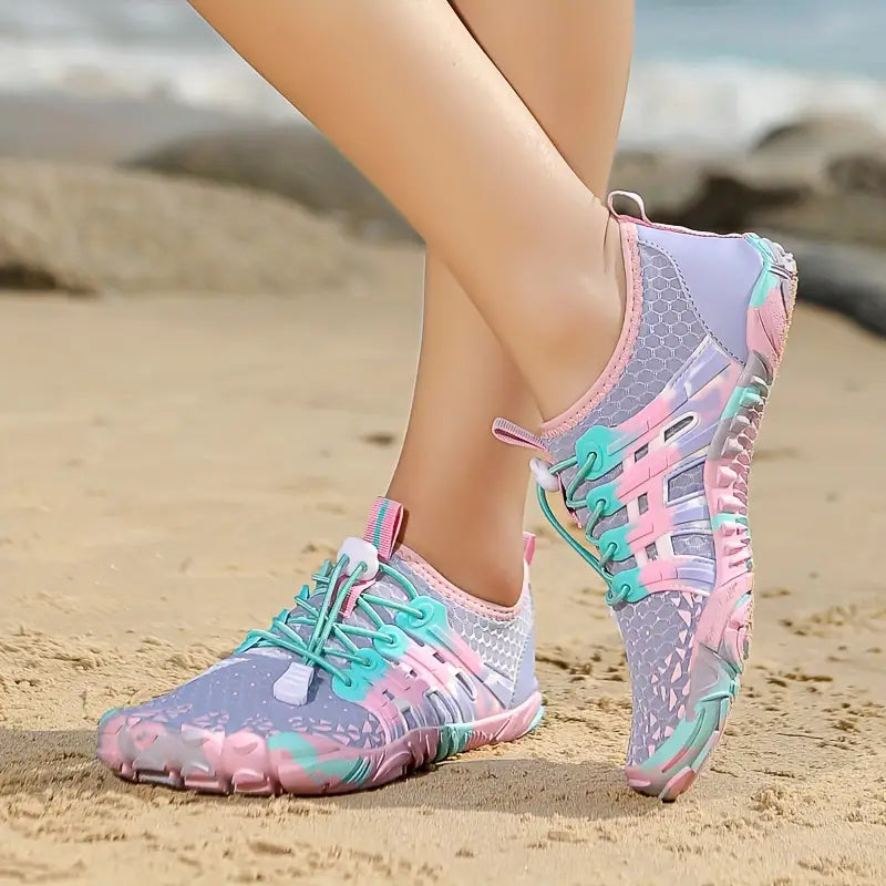 Lichtgewicht Barefoot Waterschoenen Dames met Ademend Mesh en Antislipzool voor Buitenactiviteiten 1