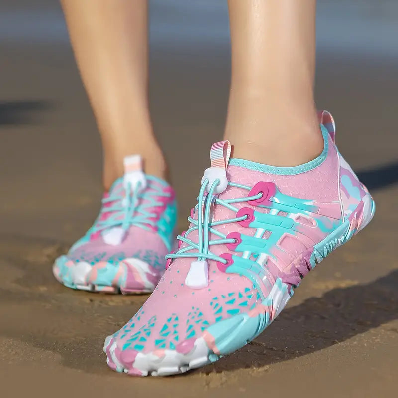 Lichtgewicht Barefoot Waterschoenen Dames met Ademend Mesh en Antislipzool voor Buitenactiviteiten 2