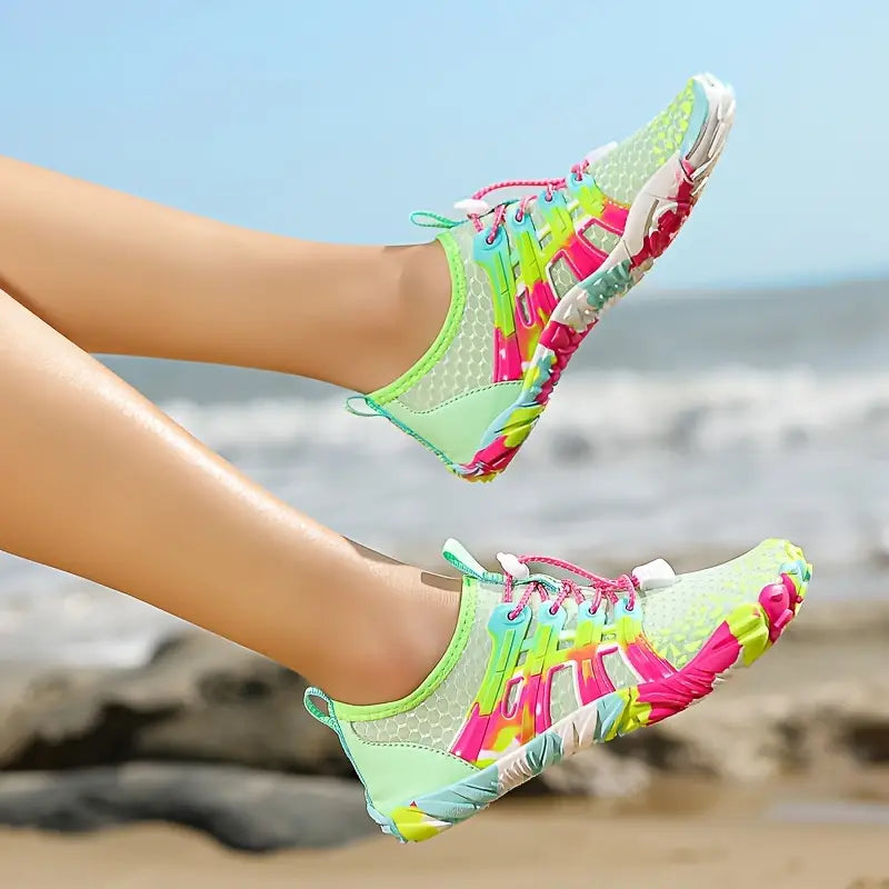 Lichtgewicht Barefoot Waterschoenen Dames met Ademend Mesh en Antislipzool voor Buitenactiviteiten 4