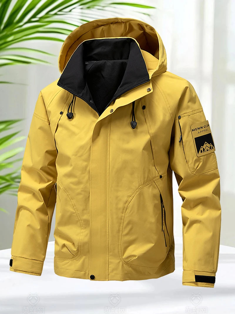 StormPeak Herren Softshell Jacke – Leicht, Wasserdicht & Mit Kapuze