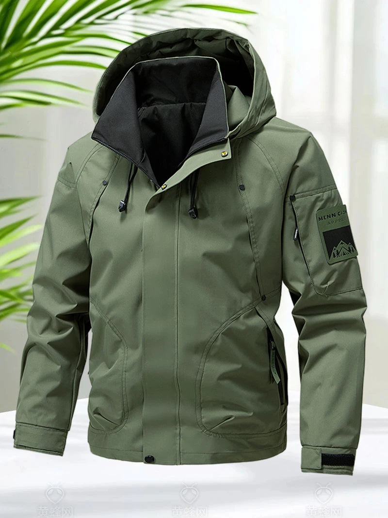 StormPeak Herren Softshell Jacke – Leicht, Wasserdicht & Mit Kapuze