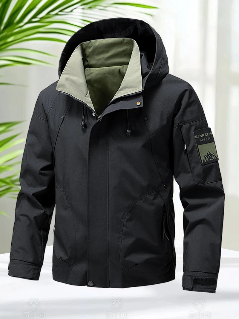StormPeak Herren Softshell Jacke – Leicht, Wasserdicht & Mit Kapuze