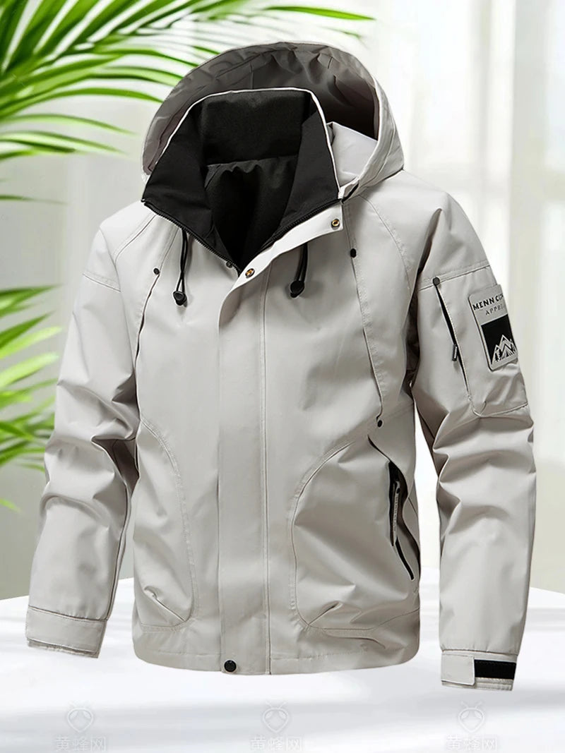 StormPeak Herren Softshell Jacke – Leicht, Wasserdicht & Mit Kapuze