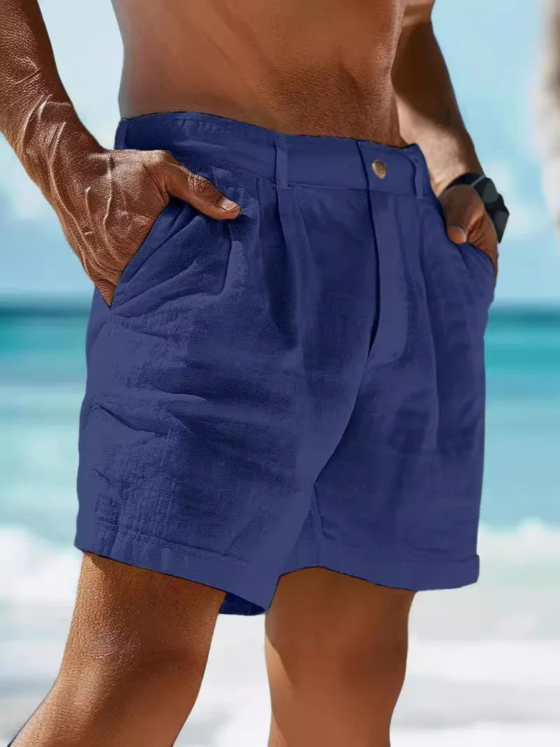 Linnen Korte Broek Heren Jonas - Ademend, Lichtgewicht, Regular Fit, 6 Kleuren 1