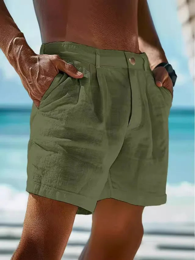 Linnen Korte Broek Heren Jonas - Ademend, Lichtgewicht, Regular Fit, 6 Kleuren 3