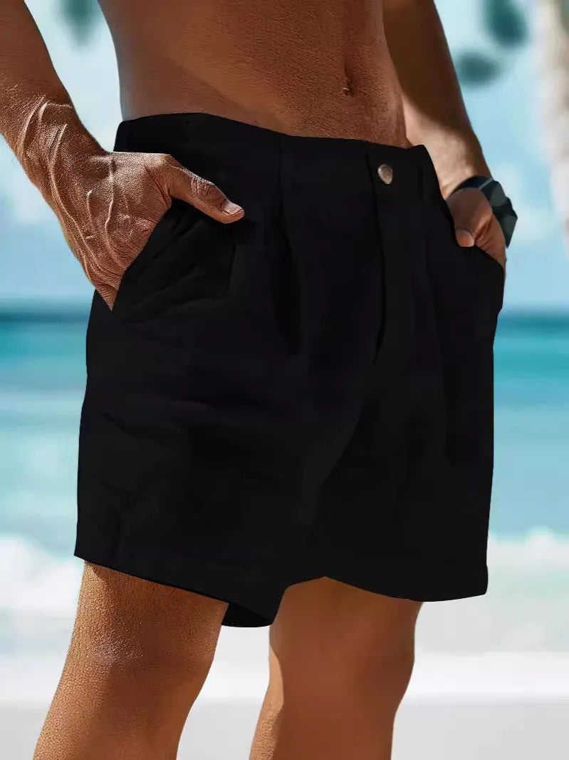 Linnen Korte Broek Heren Jonas - Ademend, Lichtgewicht, Regular Fit, 6 Kleuren 5
