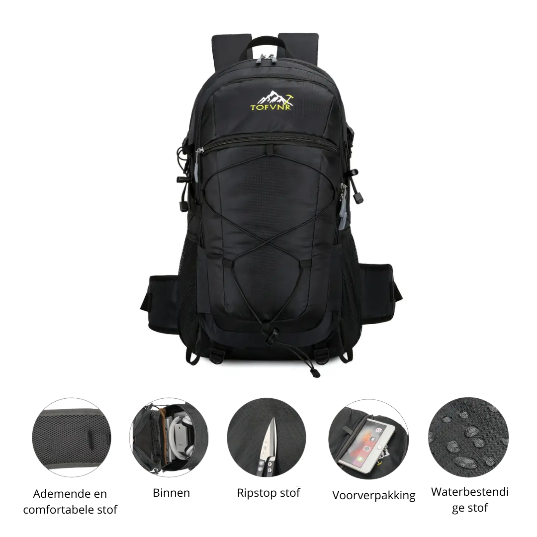 VestraGear Wandelrugzak 50L – Waterbestendig & Lichtgewicht