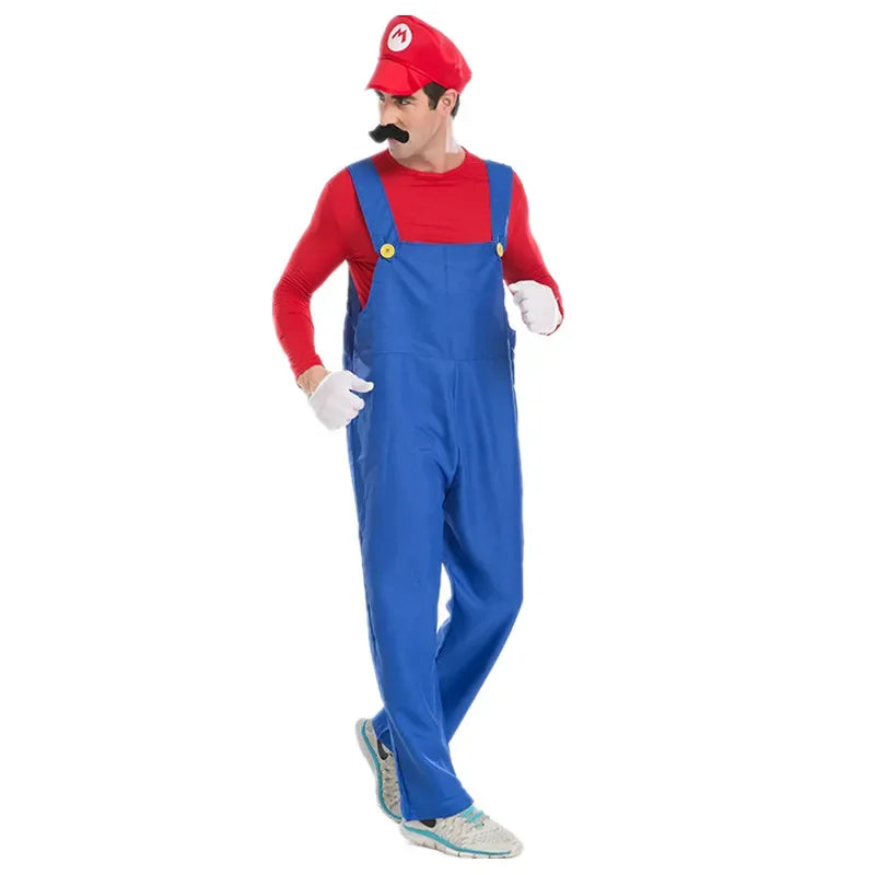 PixelPlay Groene Loodgieter Kostuum – Cosplay Outfit met Hoed & Handschoenen