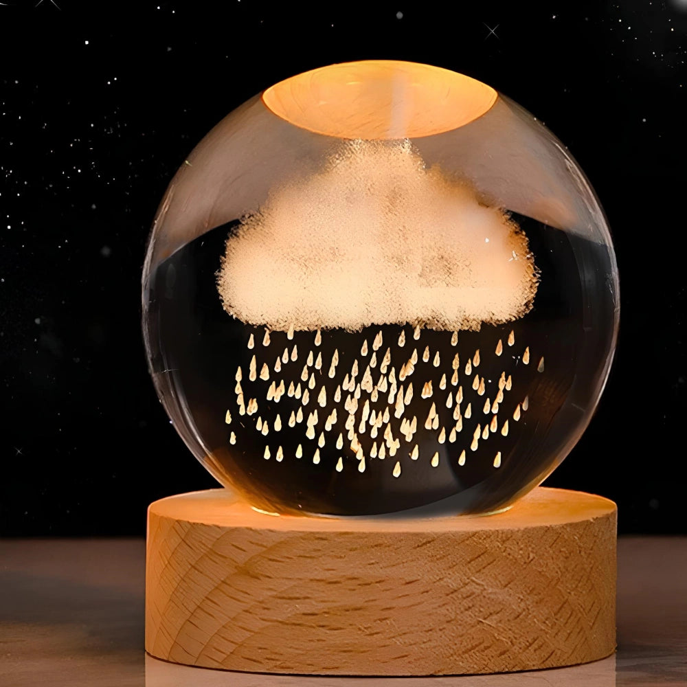 Luminous Crystal Ball – Magical 3D Engraved Ambient Light for Home Decoration