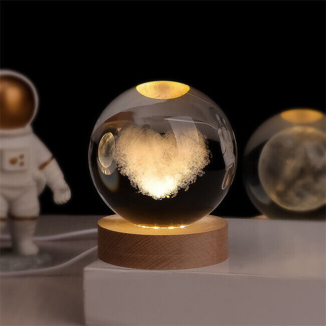 Luminous Crystal Ball – Magical 3D Engraved Ambient Light for Home Decoration