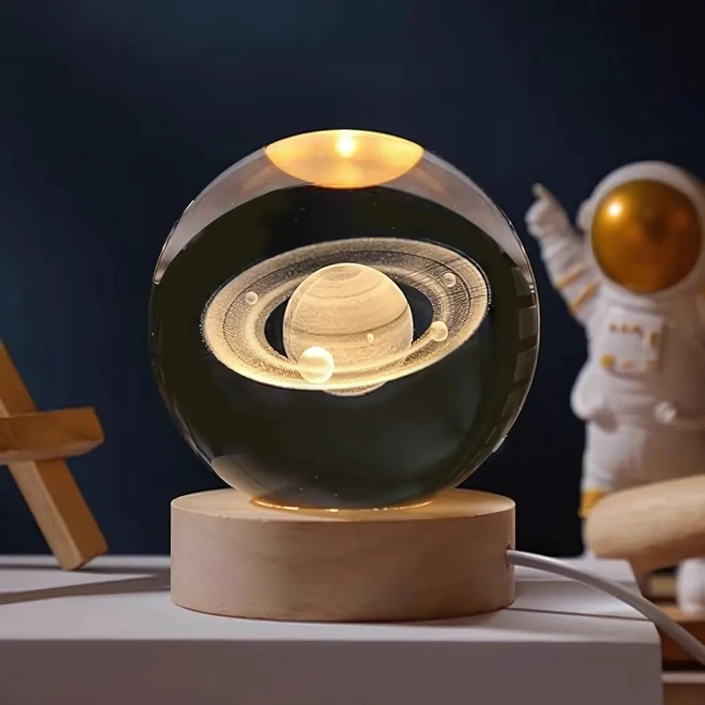 Luminous Crystal Ball – Magical 3D Engraved Ambient Light for Home Decoration