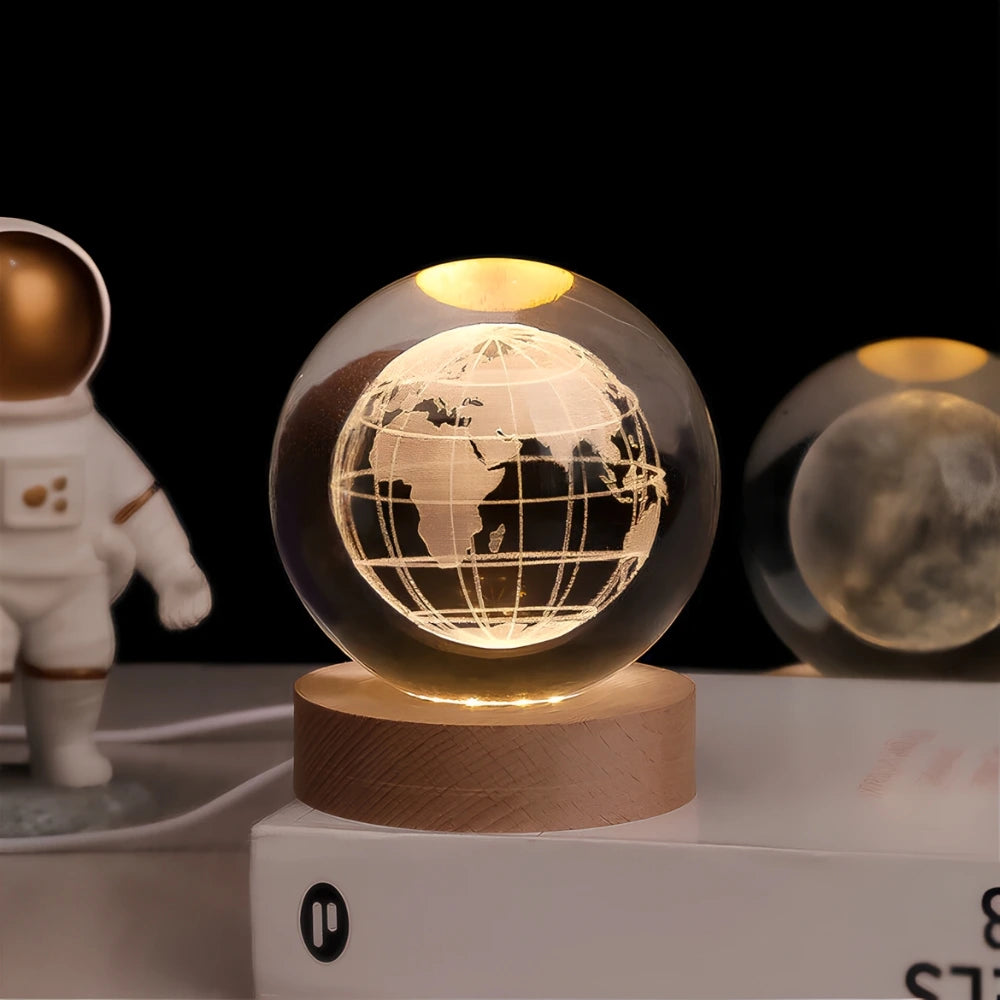 Luminous Crystal Ball – Magical 3D Engraved Ambient Light for Home Decoration