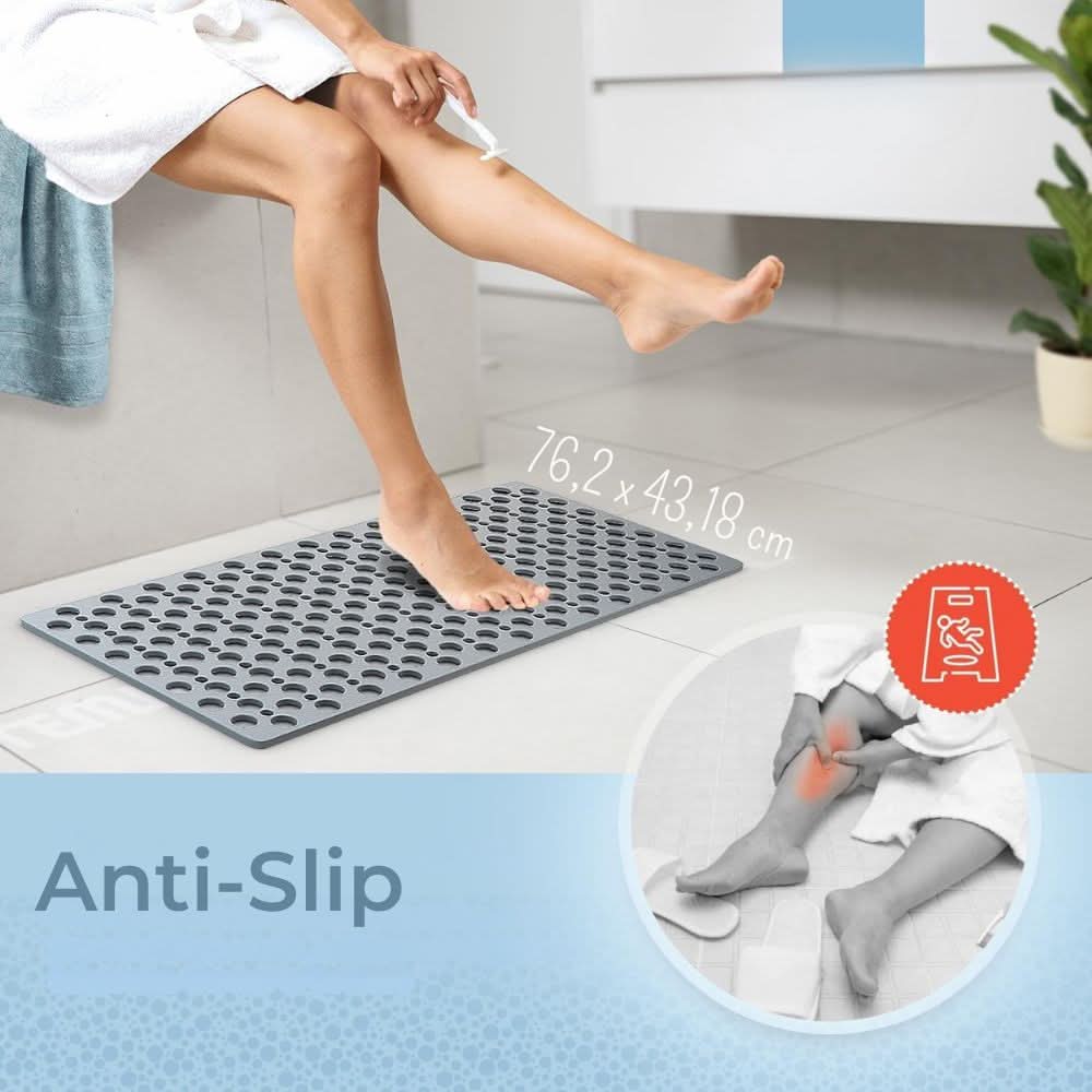 Luxuriöse Badematte | Rutschfestes Design mit Hygienischem Material | Sicherer Halt für Ihr Badezimmer 2