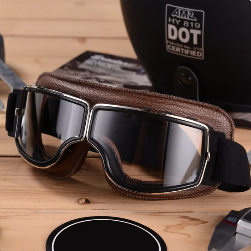 RiderEdge Vintage Gafas de Motor – Protección Estilosa na Estrada