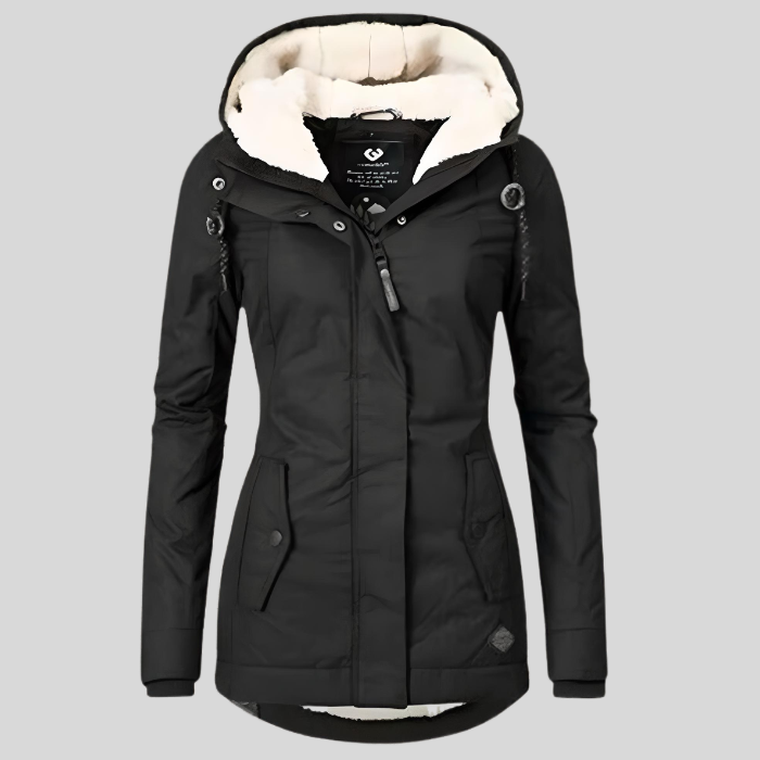Maggie | Lange Waterdichte Winterjas met Capuchon en Warme Voering