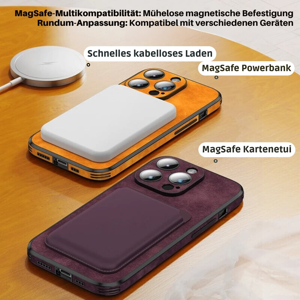Deer – funda para iPhone de coiro auténtico e resistente a golpes – deseño elegante e delgado