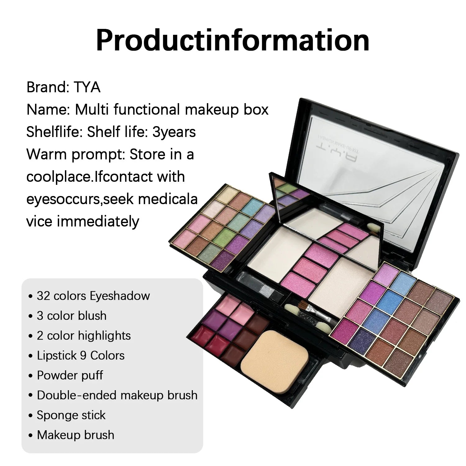 Make-up-Set mit 46 Farben, Lidschatten, Rouge und Lipgloss für kreative Looks 2
