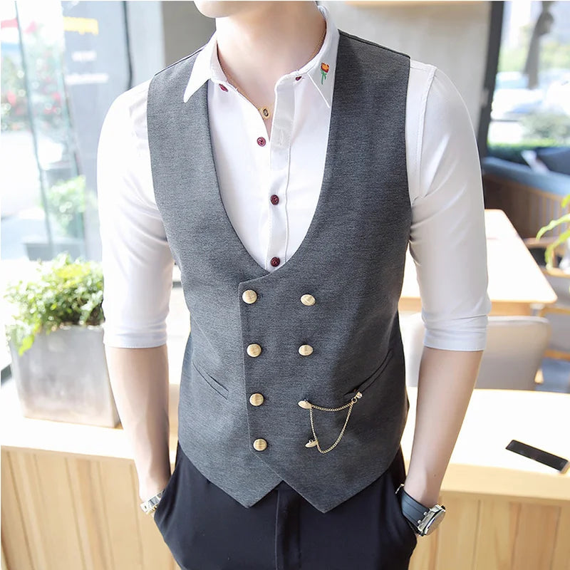 Revalki Trojan | Traditional Double-Sided Vest for Men - Classic and Versatile