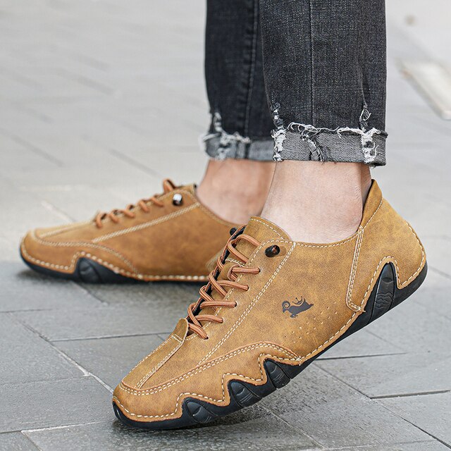 UltraShoe – Comfortabele Leerlook Schoenen Met Flexibele Bewegingsvrijheid