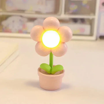 BlossomGlow Kleine Bloem Rustgevende Tafellamp - Sfeervolle Verlichting