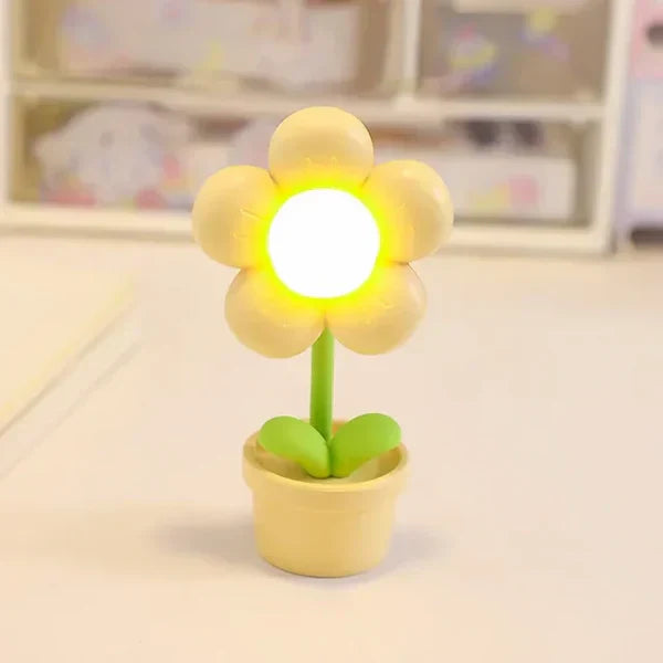 BlossomGlow Kleine Bloem Rustgevende Tafellamp - Sfeervolle Verlichting