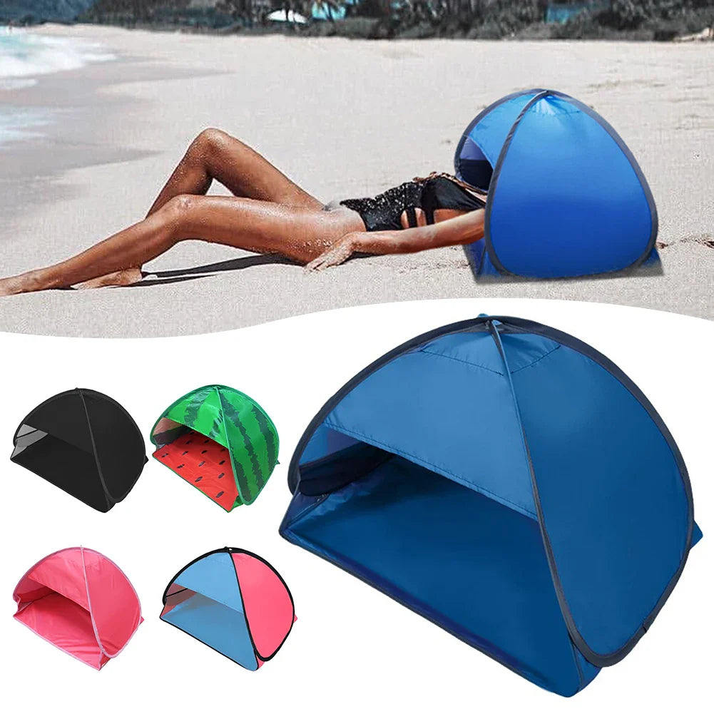 Mini Draagbare Zonnescherm Tent voor Strand en Buitengebruik, Pop-up en UV Bescherming 0