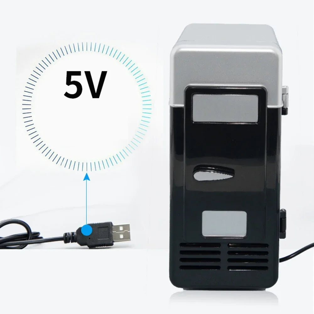 Mini Kühlschrank für Getränke – Tragbarer USB Cooler, Kompakt und Ideal für Unterwegs 1