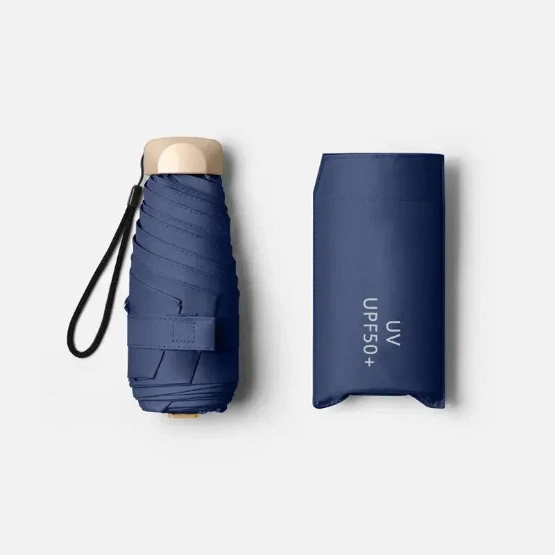 SkyShield – Mini-Regenschirm Reisegröße, UV-Schutz & winddicht