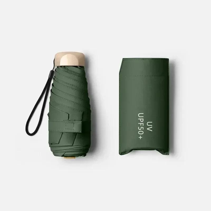 SkyShield – Mini-Regenschirm Reisegröße, UV-Schutz & winddicht