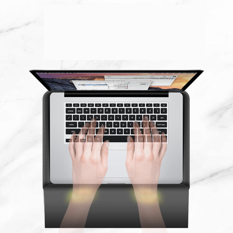 Opvouwbare Laptopstandaard & Sleeve – Ergonomisch Werkcomfort Vestragear