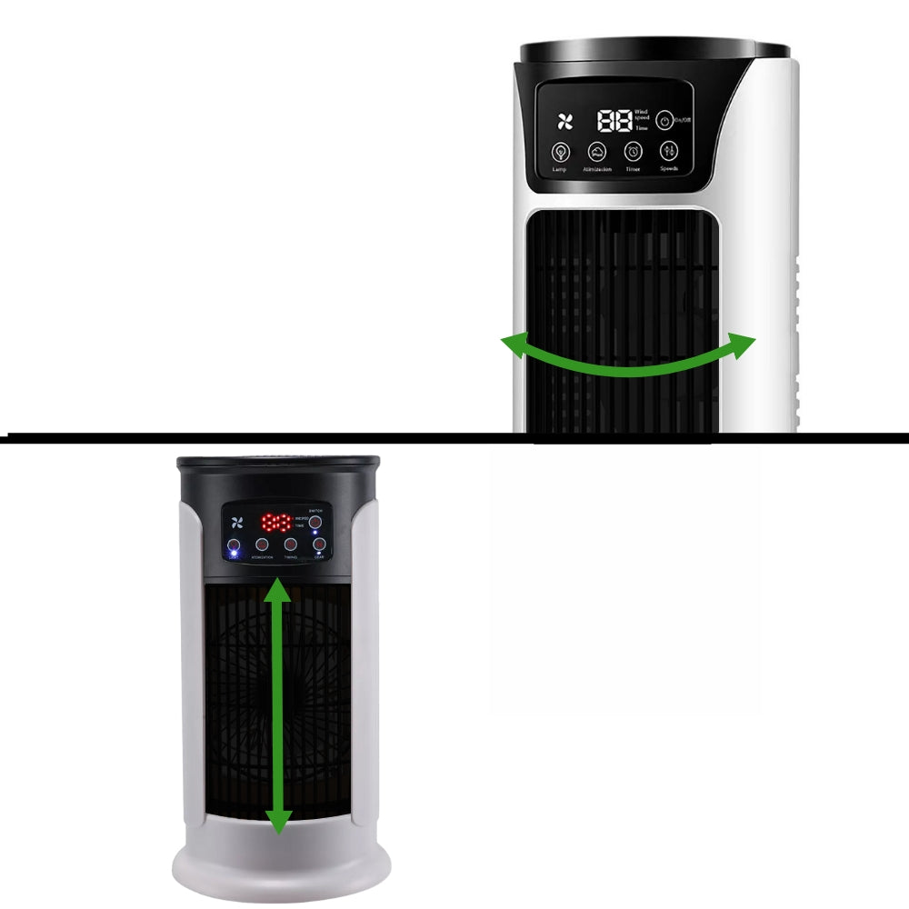 Mobile Klimaanlage 5-in-1 für Wohnung – Kühl-, Befeuchtungs- und Ventilationsgerät ohne Abluftschlauch 3