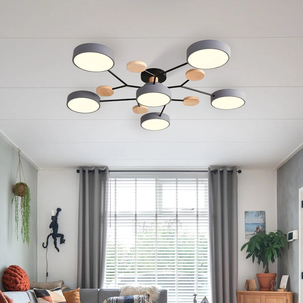 Lumaro – Lámpara de teito LED redonda – Deseño moderno para salón