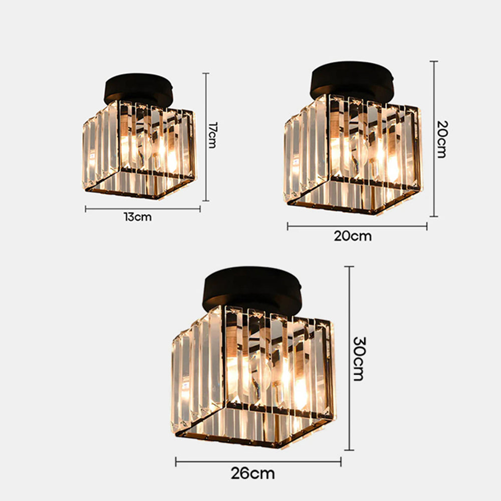 Bravura – Modern flush ceiling lamp – 1-light black design