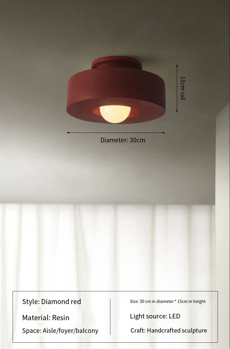 NordicGlow – Moderne Deckenlampe skandinavisches Design – 30 cm weiß
